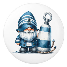 Nautical Beach Gnome Keramische Knop