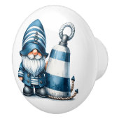 Nautical Beach Gnome Keramische Knop (Rechts)