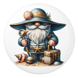 Nautical Beach Gnome Keramische Knop