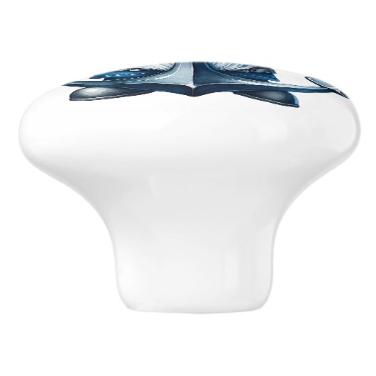 Nautical Beach Gnome Keramische Knop (Zijkant)