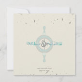 Nautical Beach Heart Knot Save the Date (Achterkant)