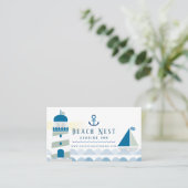 Nautical Beach House Cottage B&B Rentals Visitekaartje (Staand voorkant)