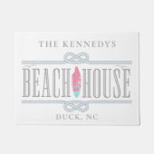 Nautical Beach House Monogrammed Naam Deurmat (Voorkant)