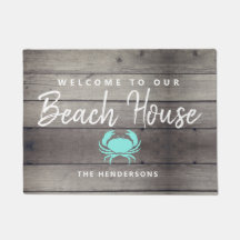 Nautical Beach House Rustic Crab, gepersonaliseerd