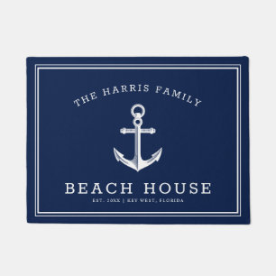 Nautical Beach House   Welkom marine en White Deurmat