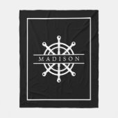 Nautical Beach Name Fleece Deken (Voorkant)