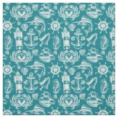 Nautical Beach Ocean Zee Pattern Stof (Swatch)