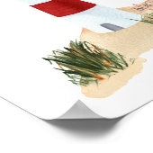 Nautical Beach Red And White Lighthouse Nursery  Poster (Hoek)