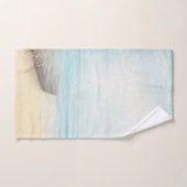 Nautical Beach Scène met roeiboot & Gevist net Bad Handdoek (Handdoek)