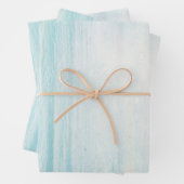 Nautical Beach Scène met roeiboot & Gevist net Inpakpapier Vel (In situ)