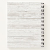 Nautical Beach Scène met roeiboot & Gevist net Notitieboek (Achterkant)