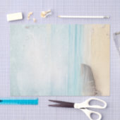 Nautical Beach Scène met roeiboot & Gevist net Tissuepapier (Craft)