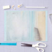 Nautical Beach Scène met roeiboot & Gevist net Tissuepapier (Craft)