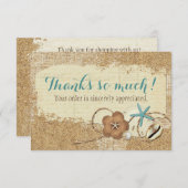 Nautical Beach Seashell & Sand Boutique Bedankt (Voorkant / Achterkant)