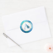 *~* Nautical Beach Shells Envelope Seal Sticker (Envelop)