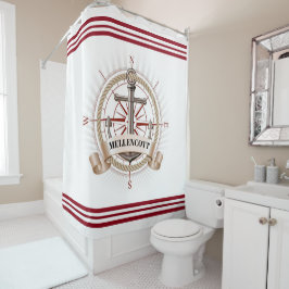 Nautical Beach Shower Curtain Douchegordijn