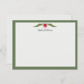 Nautical Beach Theme Wedding Correspondent Kaart (Voorkant / Achterkant)