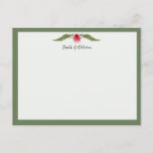 Nautical Beach Theme Wedding Correspondent Kaart (Voorkant)