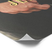 Nautical Beach Unplugged Ceremonie Foto Bruiloft Poster (Hoek)