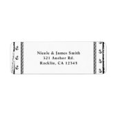 Nautical Beach Wedding Bridal Shower Etiket (Voorkant)