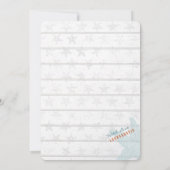 Nautical Beach Wedding | Datum opslaan Save The Date (Achterkant)