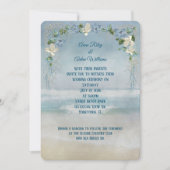 Nautical Beach Wedding Invite Kaart (Voorkant)