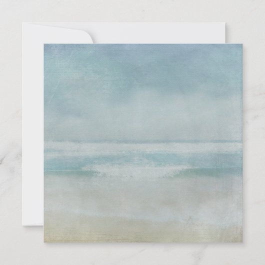 Nautical Beach Wedding Kaart (Achterkant)