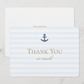 Nautical-bedankt-kaart Bedankkaart (Voorkant / Achterkant)