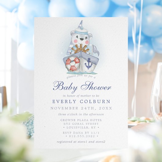 Nautical Beer Zeilboot Baby Shower Kaart
