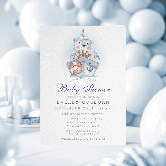 Nautical Beer Zeilboot Baby Shower Kaart