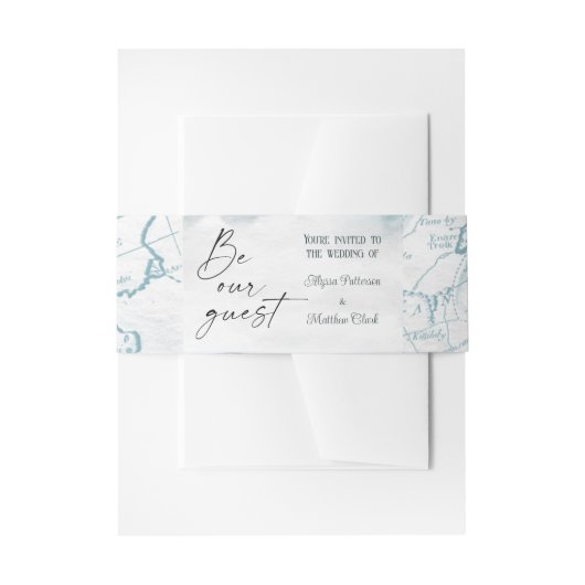 Nautical Belly Bands Uitnodigingen Wikkel (Voorkant Voorbeeld)