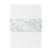 Nautical Belly Bands Uitnodigingen Wikkel (Achterkant Voorbeeld)