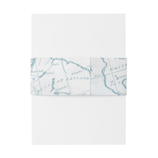 Nautical Belly Bands Uitnodigingen Wikkel (Achterkant Voorbeeld)