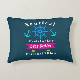 Nautical Best Sailor Blauwgroen Accent Kussen