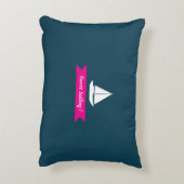 Nautical Best Sailor Blauwgroen Accent Kussen (Achterkant (Verticaal))