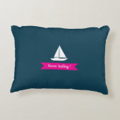 Nautical Best Sailor Blauwgroen Accent Kussen (Achterkant)