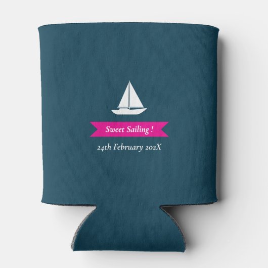 Nautical Best Sailor Blauwgroen Blikjeskoeler (Achterkant)