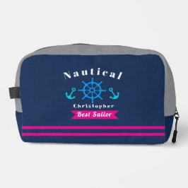 Nautical Best Sailor Navy Grey Toilettasje