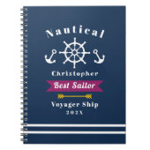 Nautical Best Sailor Navy Notitieboek (Voorkant)