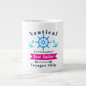 Nautical Best Sailor White Grote Koffiekop (Voorkant)