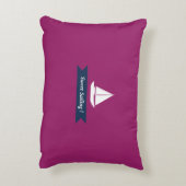 Nautical Best Sailor Wine Red Accent Kussen (Achterkant (Verticaal))