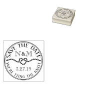 Nautical Bewaar de datum Custom Stamp Rubberstempel (Gestempeld)