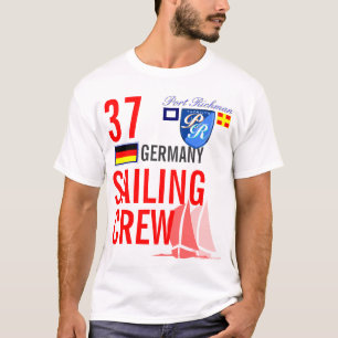 Nautical bij de reddingbemanning van Duitsland T-shirt
