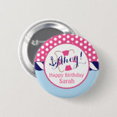 Nautical Birthday Button (Voorkant /achterkant)
