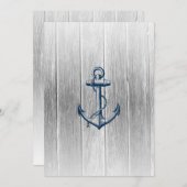 Nautical Birthday Invitation Kaart (Voorkant / Achterkant)