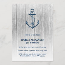 Nautical Birthday Invitation