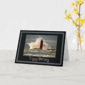 Nautical Birthday Kaart (Gele Bloem)