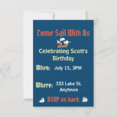 Nautical Birthday Kaart (Voorkant)