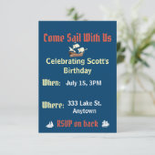 Nautical Birthday Kaart (Staand voorkant)