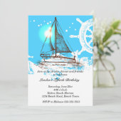 Nautical Birthday Kaart (Staand voorkant)